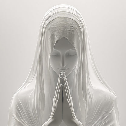 Silk Madonna Praying